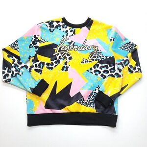 Switch Remarkable Pullover Crewneck Legendary‎ Print Sweatshirt XL